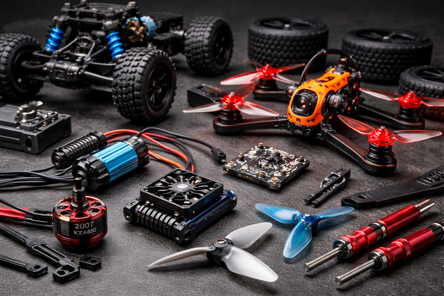 3D printable RC&drone parts